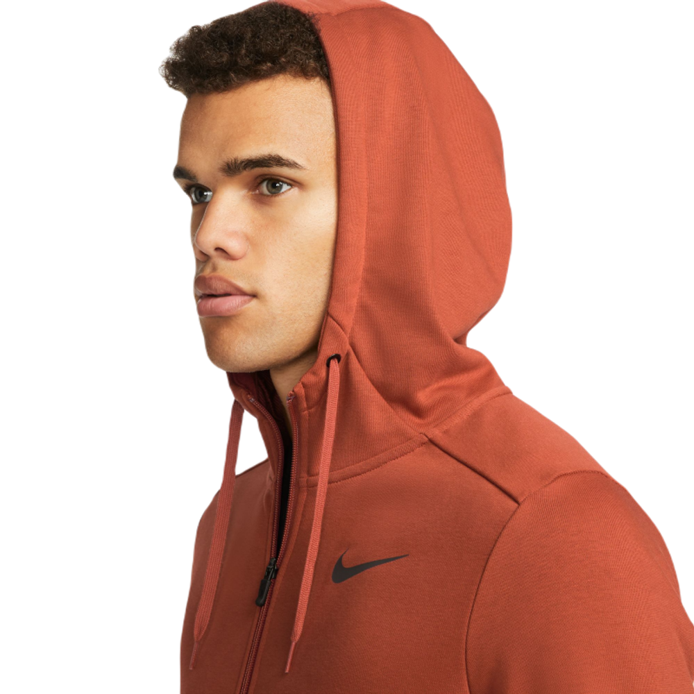 Мужская теннисная кофта Nike Dri-Fit Hoodie Full Zip - rugged orange/black