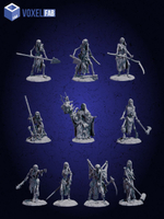 Скелеты Отряд-нежити, Миниатюры 10 шт. ДнД (DnD)
