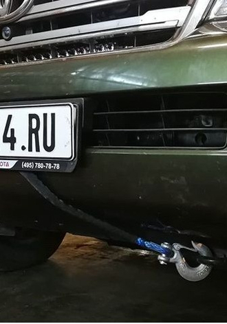 Установка лебедки в штатный бампер