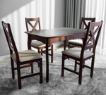 Стул CROSSMAN NEW, Многослойный березовый шпон, 41х40x100 см, cappuchino/велюр бежевый