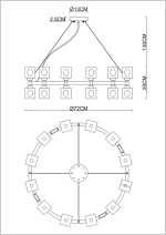Подвесная люстра Divinare ALESSANDRO 7205/17 LM-24