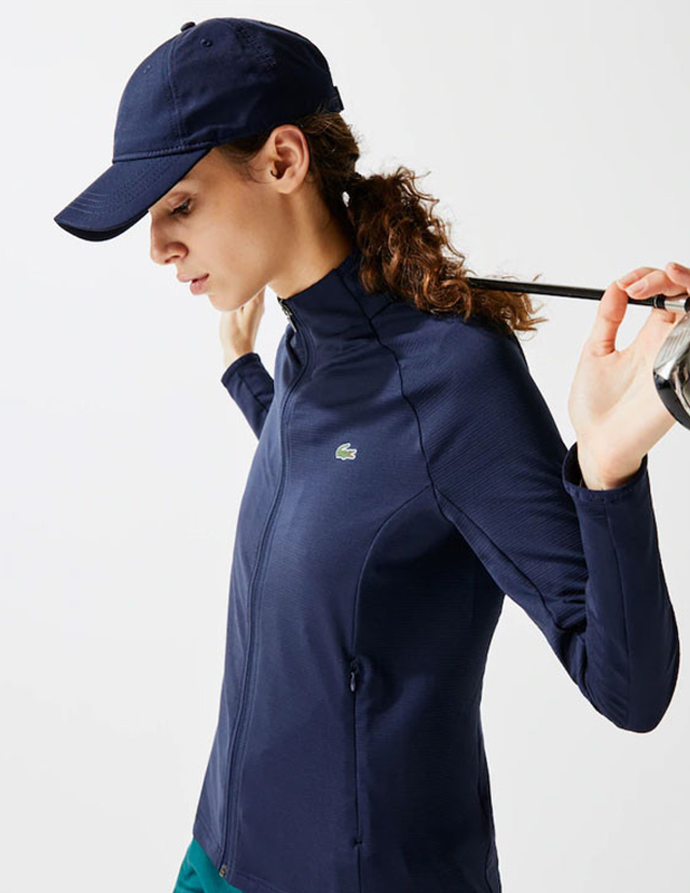 Женская Кофта теннисная Lacoste Women Sport Jacket - небесный