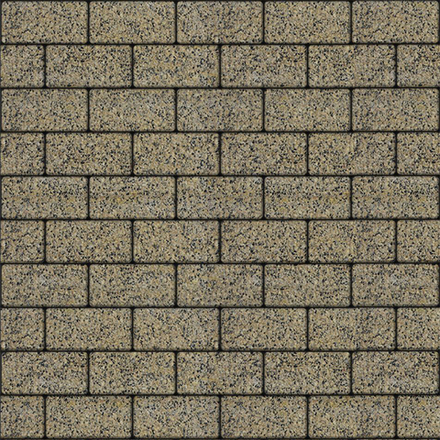 Тротуарная плитка ПРЯМОУГОЛЬНИК Б.2.П.6 200x100 мм Гранит+ Желтый с черным