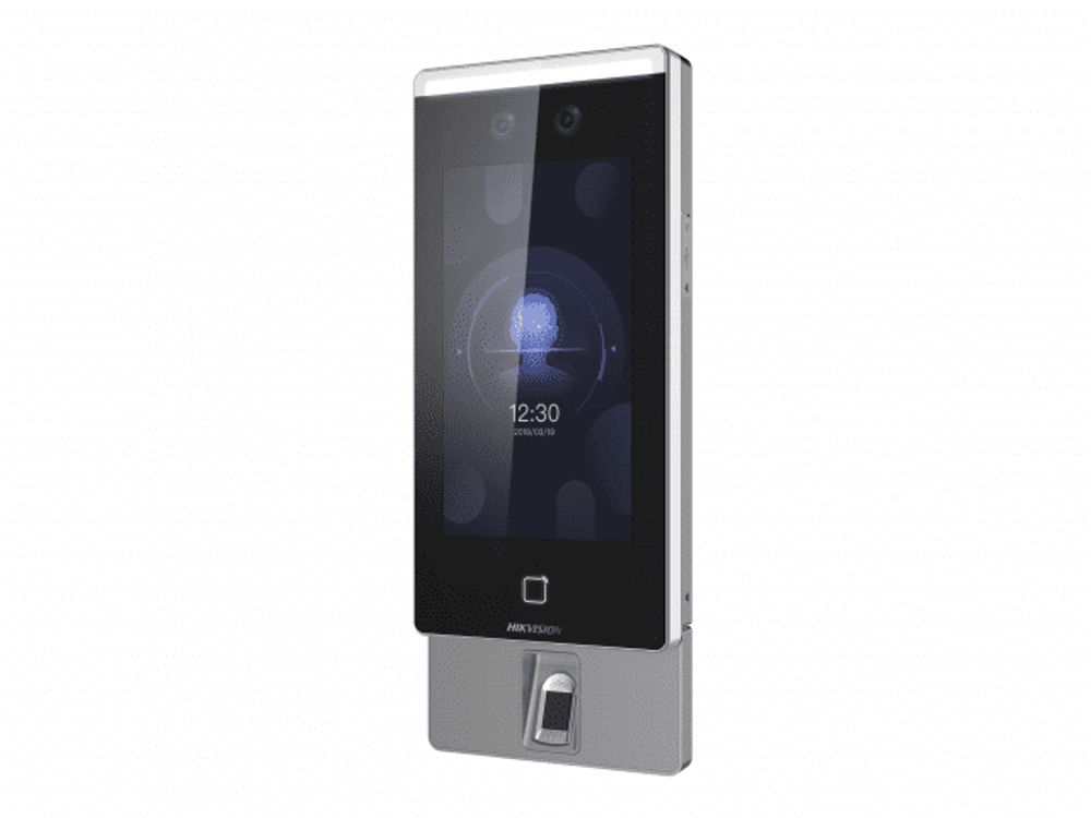 DS-K1T671MF Терминал доступа с распознаванием лиц и встроенным считывателем карт и считывателем отпечатков Hikvision