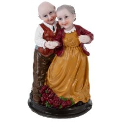 GAEM Фигурка декоративная "Бабушка с дедушкой", L9 W9 H14,5 см