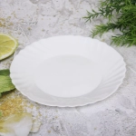 Тарелка «White magic» 20,4*2см стеклокерамика Фестоны