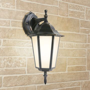 Светильник уличный настенный GL 1004D чёрное золото Elektrostandard