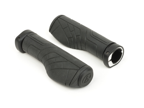 Грипсы AGR Griplock Ergo R35 130мм резин. эргон. комп. с фикс. (50) черные AUTHOR