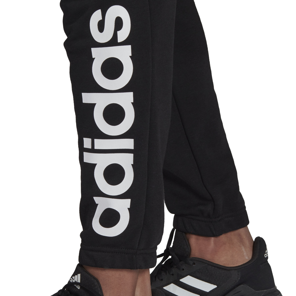 Мужские теннисные штаны adidas Linear French Terry Training Pants Men - Black, White