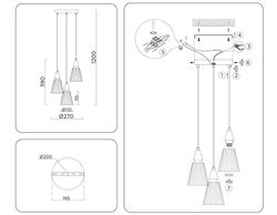 Ambrella Подвесной светильник Modern LH58112