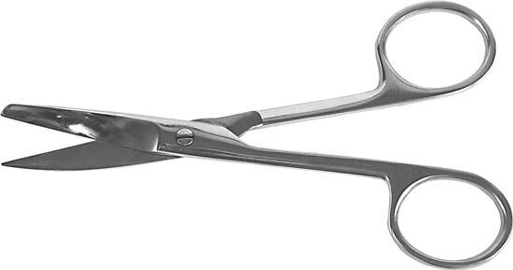 ТМ- Н-3-1 Ножницы с 1-м острым концом изогнутые, 140 мм (НОВОЕ ИСПОЛНЕНИЕ)