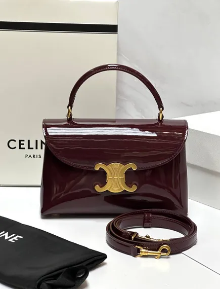 Сумка Celine TEEN NINO бордовая