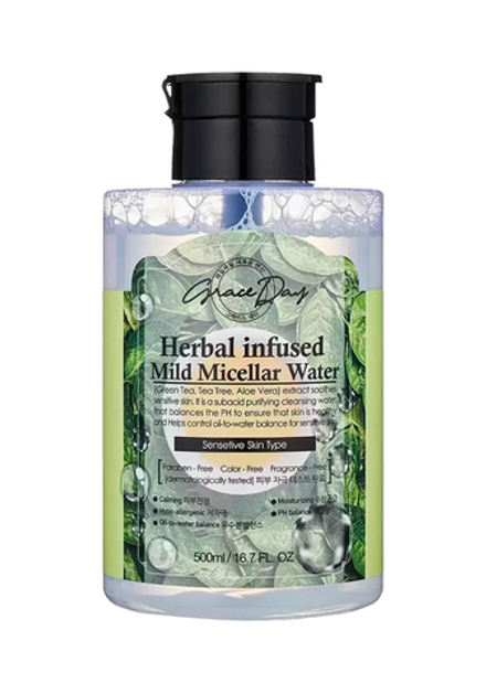 Grace Day Herbal Infused Mild Micellar Water Мягкая мицеллярная вода с растительными экстрактами