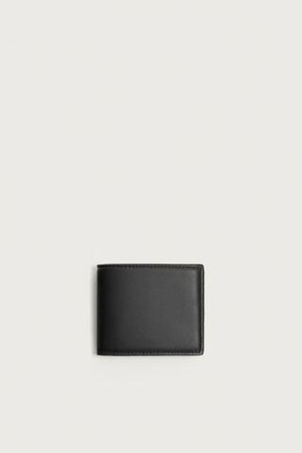 ZARA ГЛАДКИЙ КОШЕЛЕК, ЧЕРНЫЙ