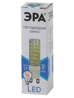 Лампочка светодиодная ЭРА LED G9 7 Вт капсула нейтральный белый свет 1 штука