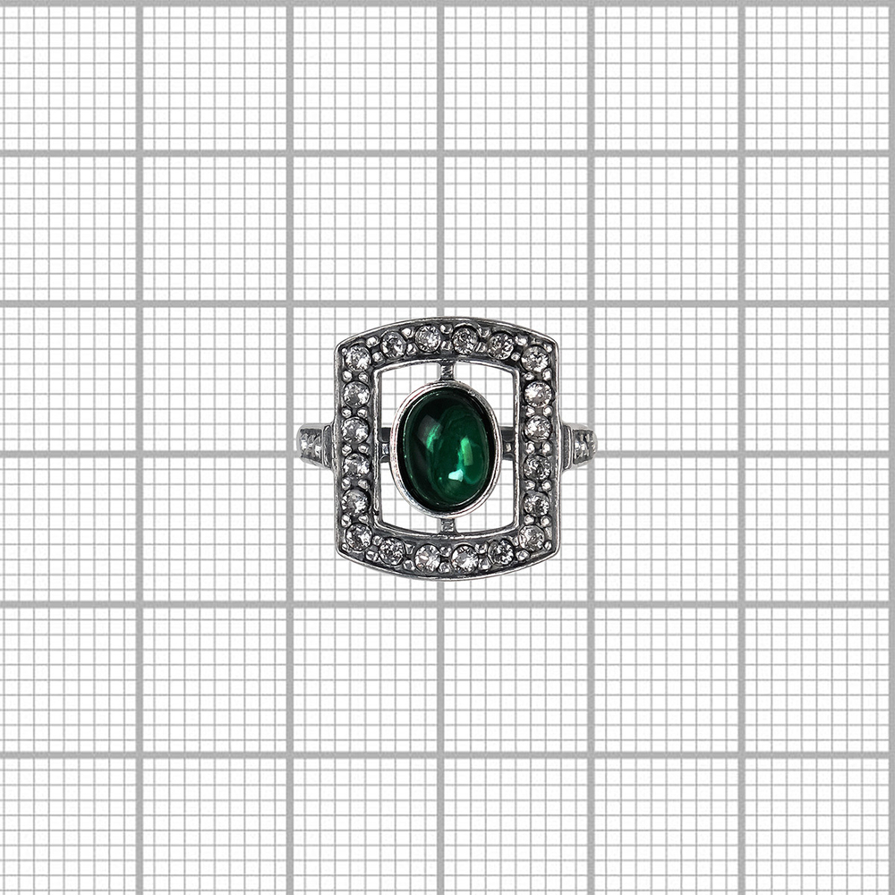 "Парадиз бол." кольцо в серебряном покрытии из коллекции "Самоцветы" от Jenavi