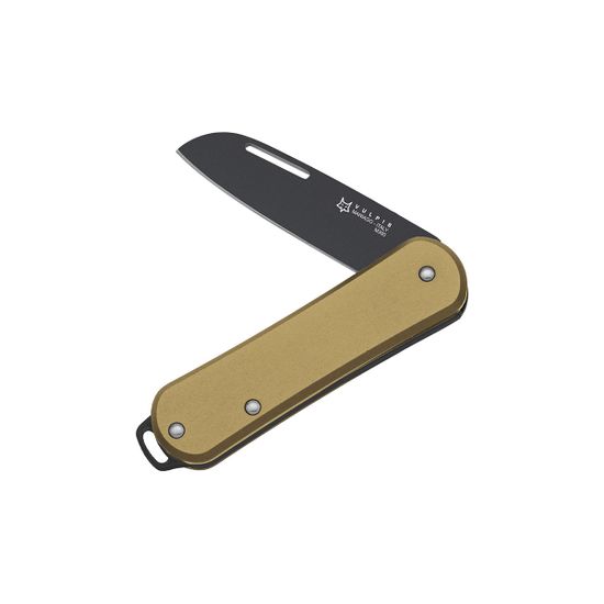 Нож FOX Knives FX-VP108 OTB VULPIS клинок из стали M390, рукоять Бронзовый сплав