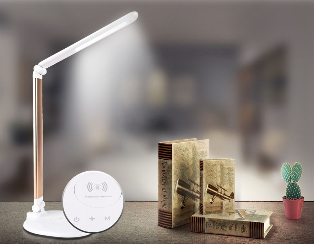 Ambrella Светодиодная настольная лампа с беспроводной зарядкой Desk DE525