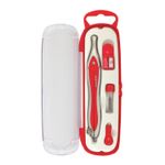 Готовальня BRAUBERG "Extra", 4 предмета (циркуль 120 мм, точилка, отвёртка, грифель), 210686