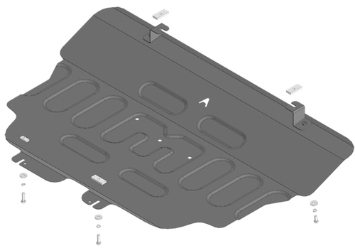 Усиленная защита Motodor картера Двигателя, КПП. 1,5 мм, Сталь. для Jetour X70 Plus 2023-н.в. арт.59012