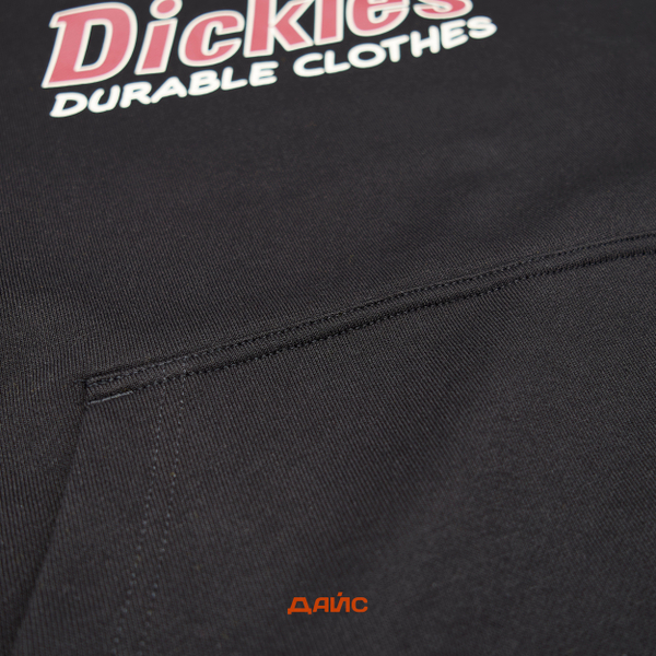 Толстовка мужская Dickies Williston Hoodie Black артикул:DK0A87NOBLK1 - купить в магазине Дайс