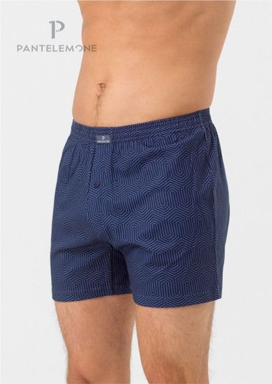 Трусы мужские семейные Pantelemone PMB-417, лабиринт темно-синий