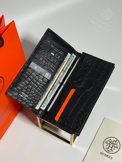 Бумажник Hermes из кожи крокодила