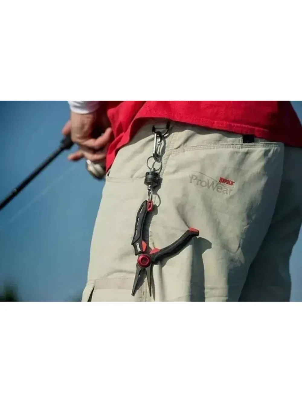 Карабин рыболовный RCD на магнитах, красный