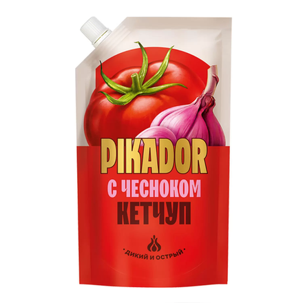 Кетчуп PIKADOR С чесноком 300 гр