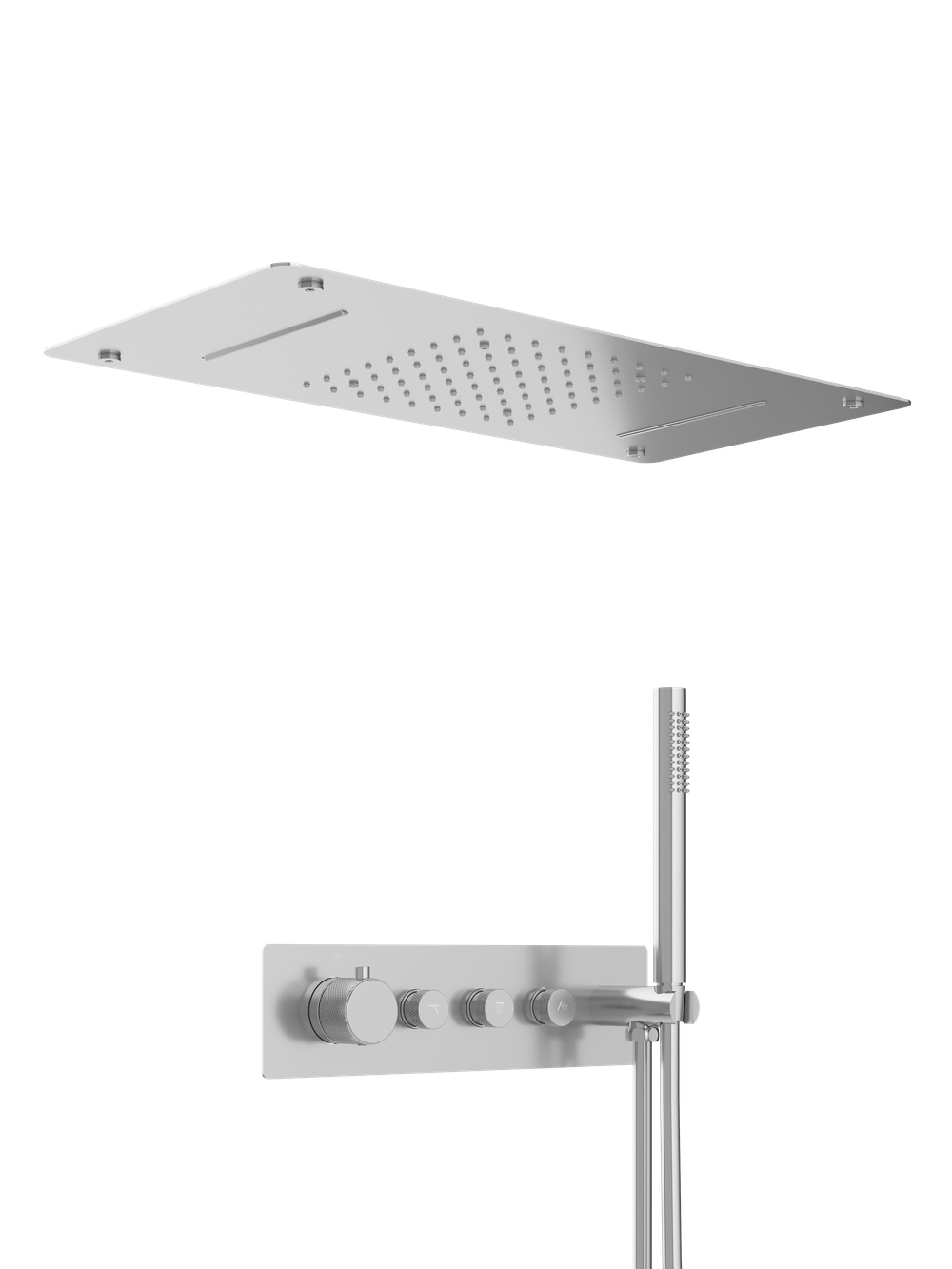 Душевой комплект STWORKI STUDIO S51210S + S512692S С ВНУТРЕННЕЙ ЧАСТЬЮ, сталь