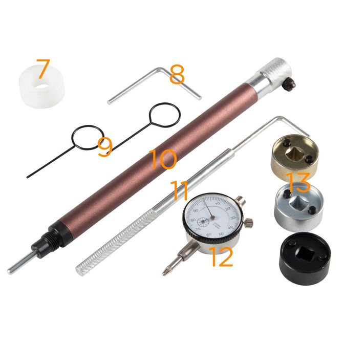 AFFIX (AF10322021C) Набор для проверки и регулировки фаз газораспределения VAG, кейс, 21 предмет