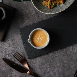 Соусник 60 мл d 7,5 см h4 см круглый с носиком глазурь Glossy Stone Untouched Taiga P.L. [1]