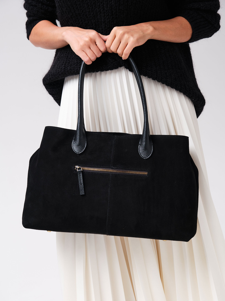 Замшевая сумка Daniela DBR 31375 черный