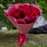 Букет "Розовая страсть" 15 шт.