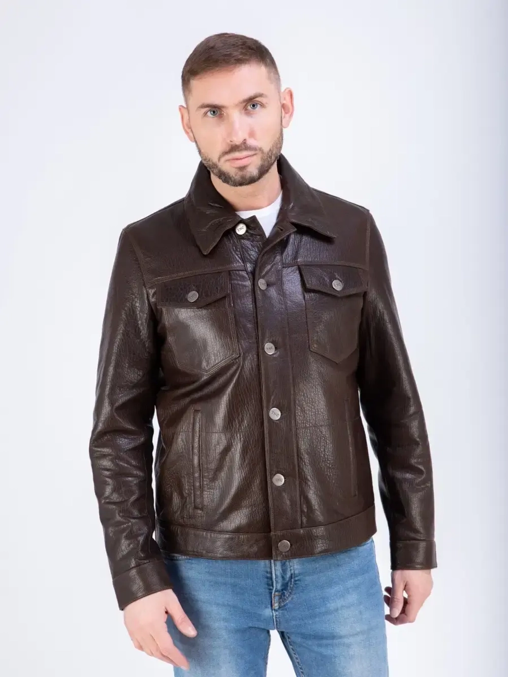 Куртка мужская из натуральной кожи