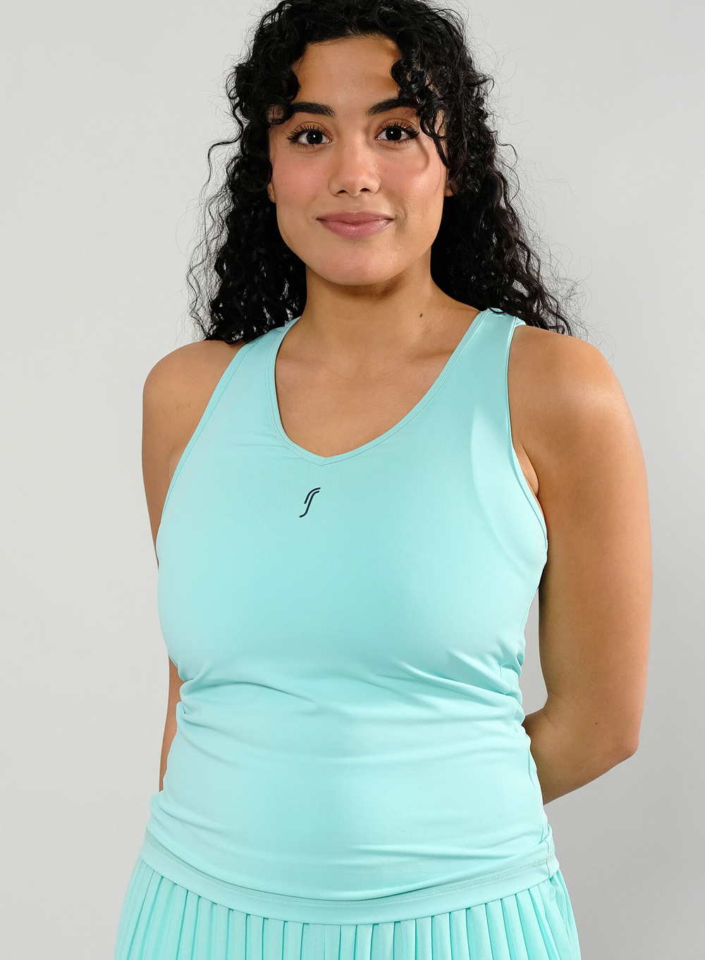 Женский топ RS Court V-Neck Top (Ace Blue/Navy 232W010313/926)