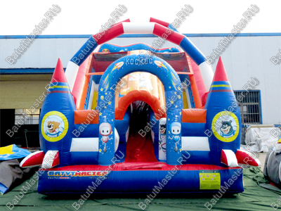 Надувная горка "Лунатик", размер 5*4*4,5 м.