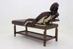 Массажный стол стационарный Med-Mos FIX-1A (SW2.31.10) мягкий, Коричневый