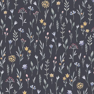 floral print (dark background)