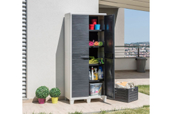 Уличный шкаф TOOMAX 2х дверный глубокий WOODY'S XL (4 полки)