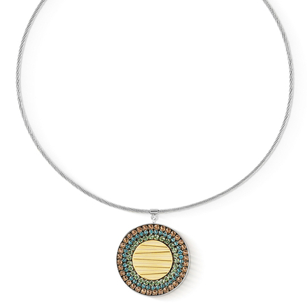 Колье Coeur de Lion Multicolour Pastel Silver 2037/10-1580