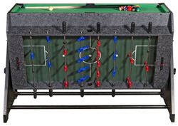 Стол-трансформер "Vortex 3-in-1" (3 игры: аэрохоккей, футбол, бильярд, 127 х 78.7 х 86.4 см, серый)