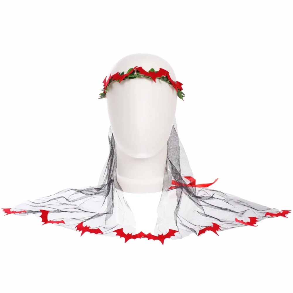 Ободок карнавальный «Helloween - Черная фата», микс