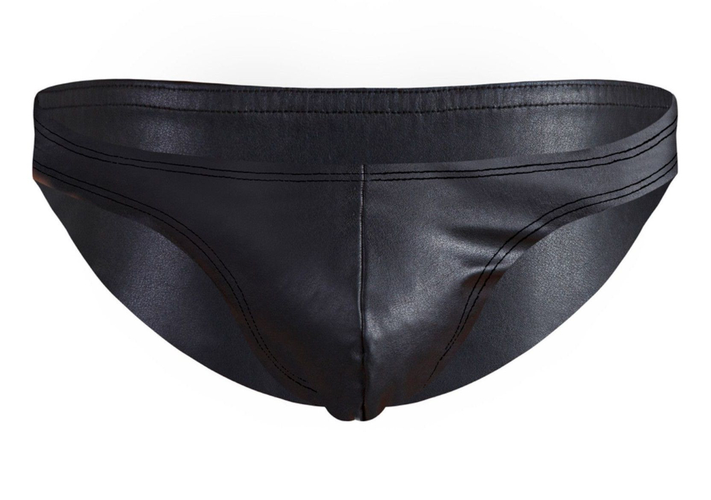 Черные эффектные мужские трусы-слипы (Размер: S) (Цвет: черный)