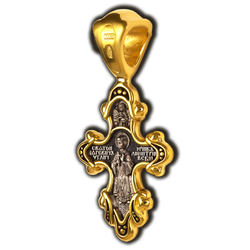 Крестик с Распятием и св. Димитрием.