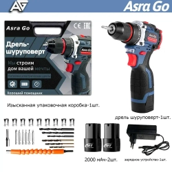 шуруповерт аккумуляторный Бесщеточный Asra Go 60 Нм 2 АКБ