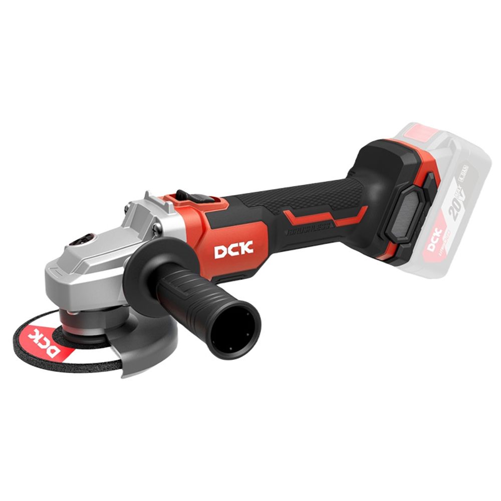 DCK (KDSM03-125(TYPE Z)) Машина шлифовальная угловая аккумуляторная бесщеточная, без АКБ и З/У