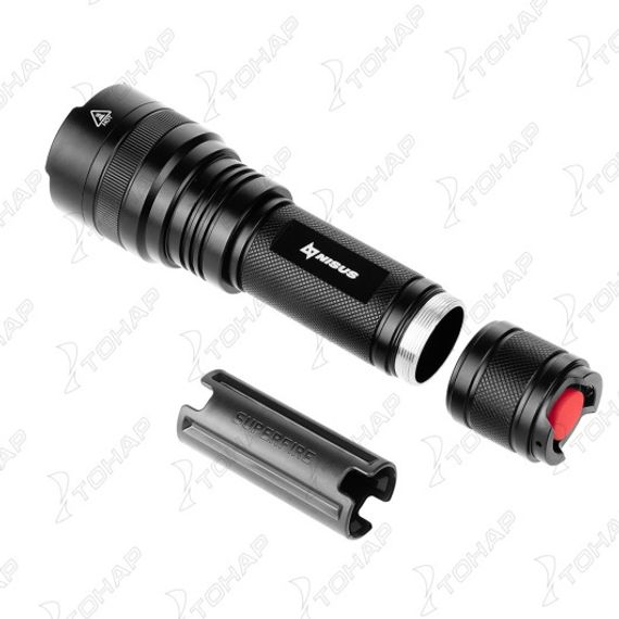 Фонарь ручной 1800 LM, IP46, USB (N-FR-L6-GP90) NISUS