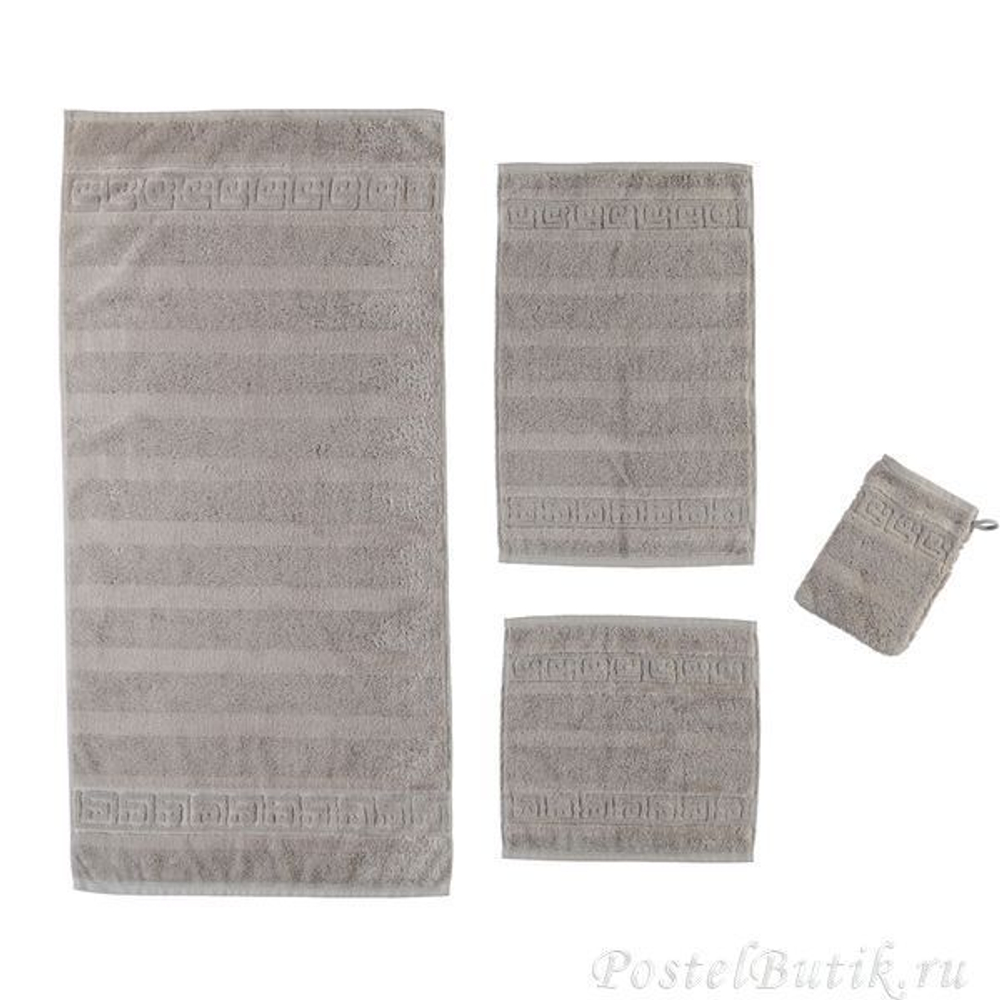 Полотенце 80х160 Cawo Noblesse 1001 серо-бежевое