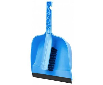 Щетка-сметка с совком с кромкой (набор) Disco/ПРАКТИК, аквамарин, SVIP